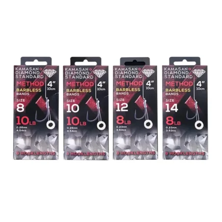 KAMASAN BANDED KAMASAN DIAMOND STANDARD WITH BAIT BANDS , SIZE 8, 10,12,14 , 8 PER PACK